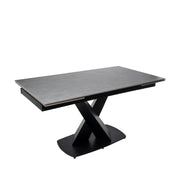 Tavolo 180 valeri grigio/nero