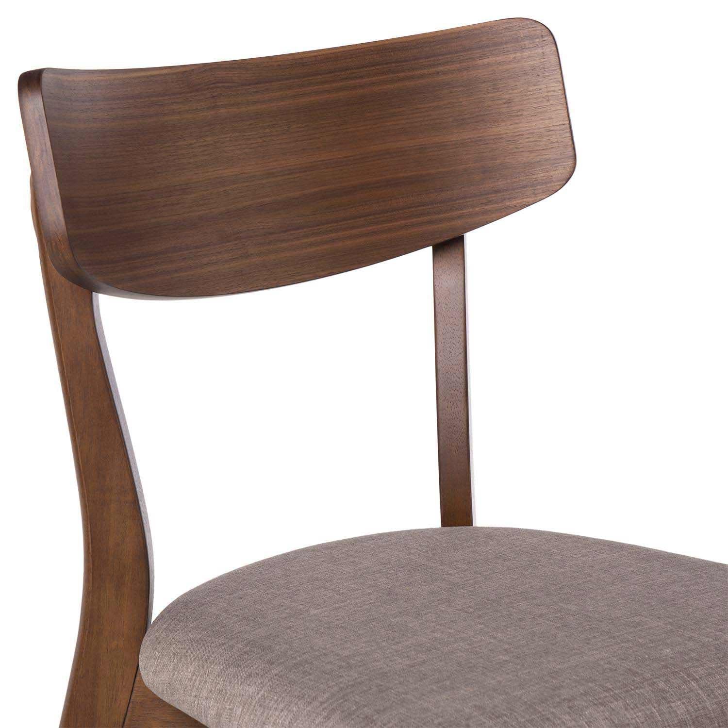 Sedia keira grigio chiaro noce