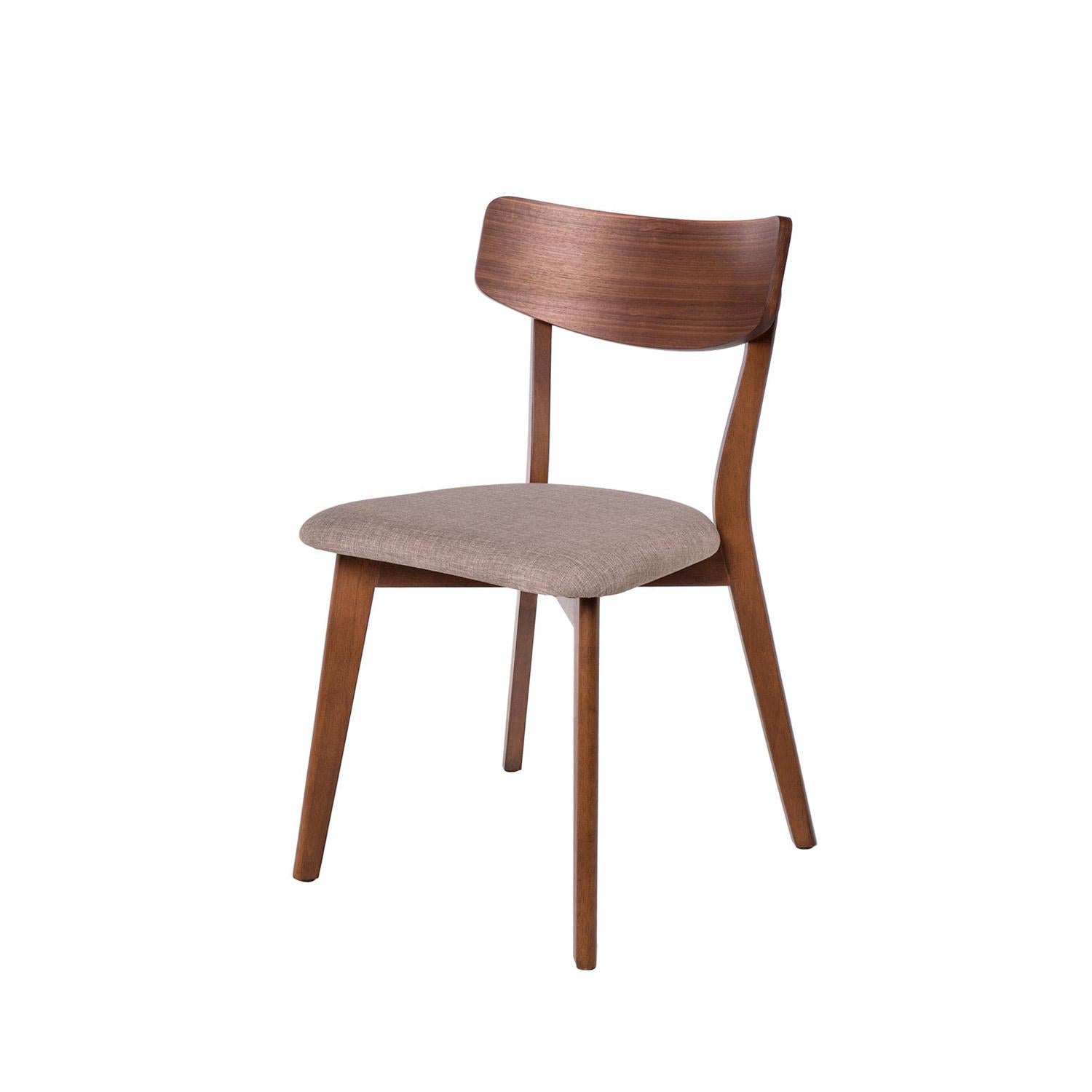 Sedia keira grigio chiaro noce