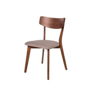 Sedia keira grigio chiaro noce