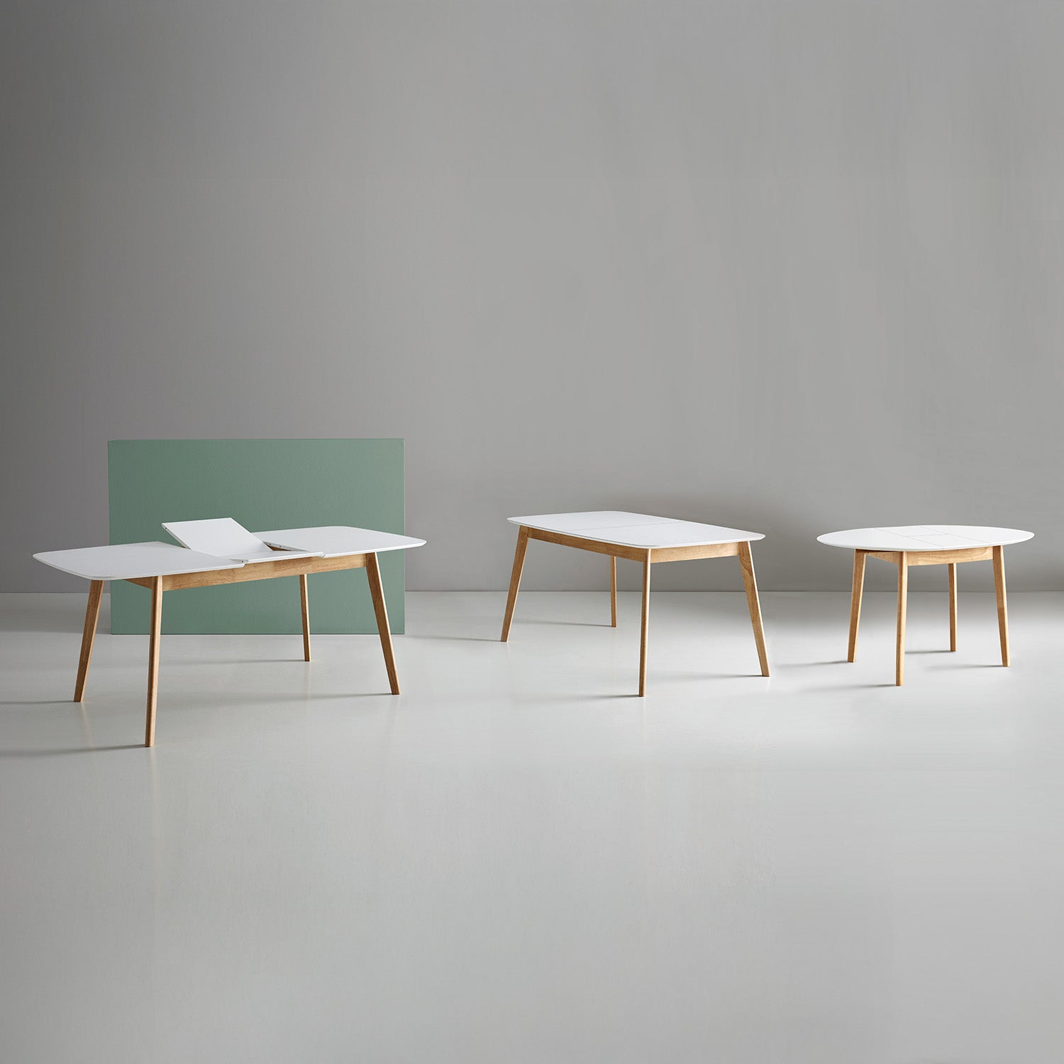 Enma tavolo 120 est.rovere bianco