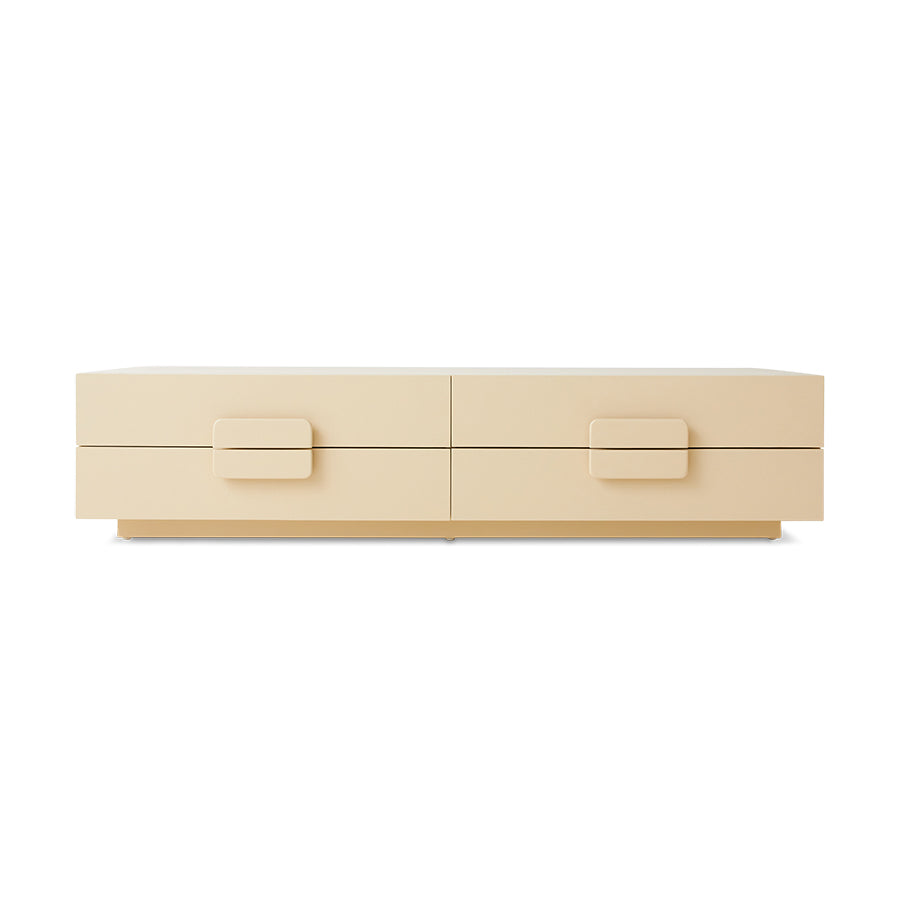 Credenza bassa spaziosa color crema