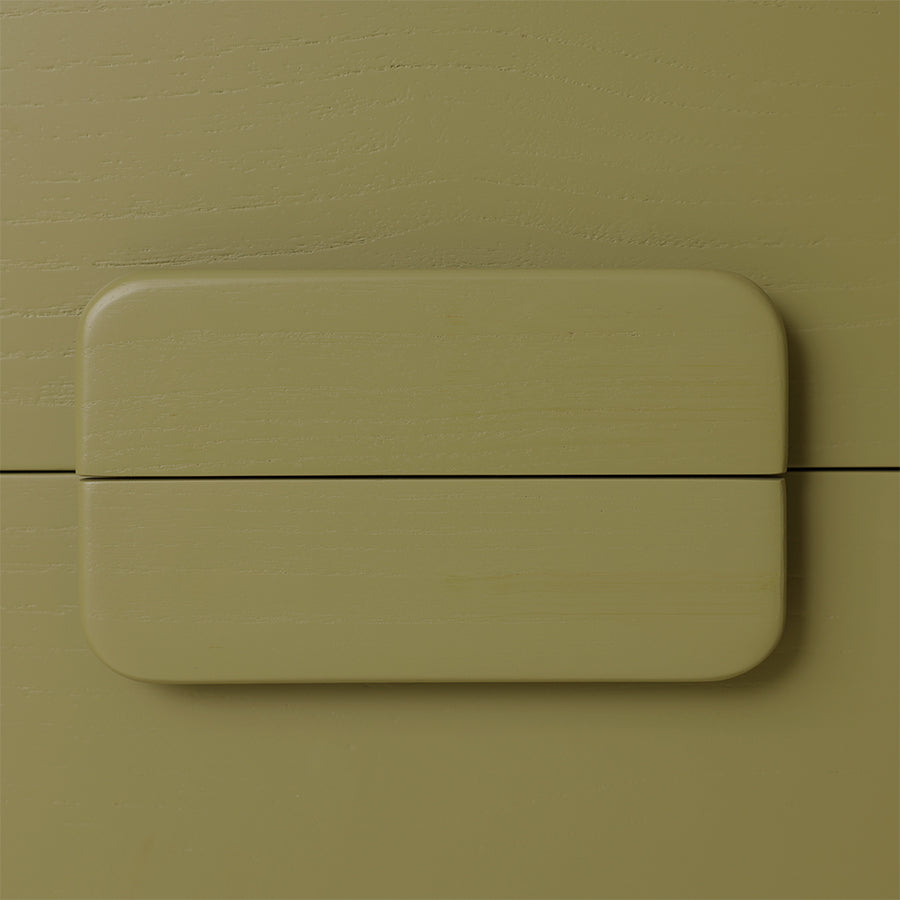 Spaziosa cassettiera verde militare
