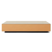 Tavolino da caffè Mirror Block marrone fumo (80x55 cm)