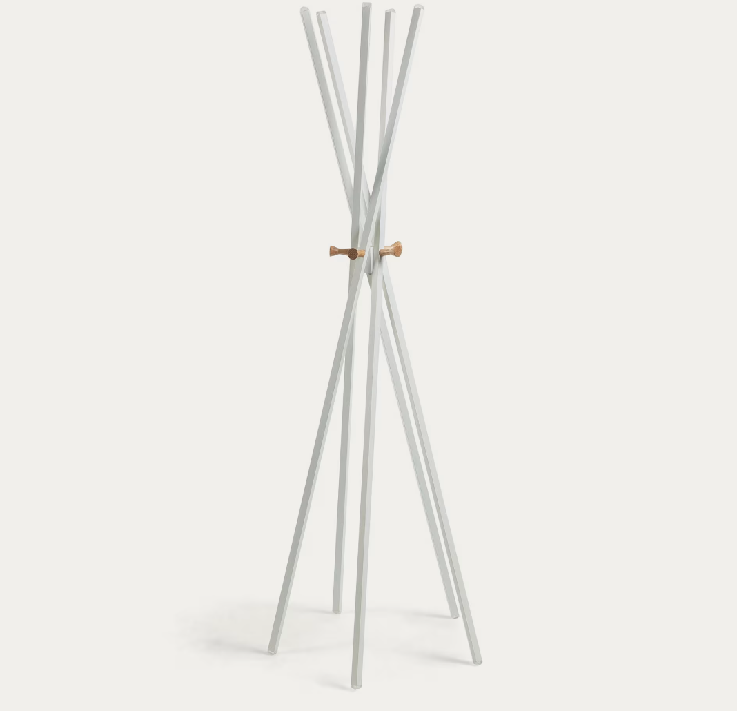 Portemanteau Chelsey en bois d'hévéa massif 170 cm