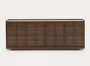 Credenza Onix di impiallacciatura in noce con finitura scura 200 x 80 cm FSC Mix Credit