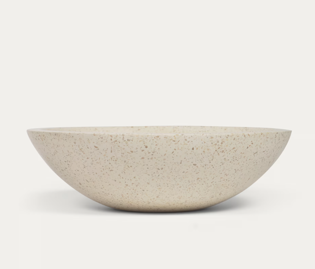 Lavabo Delina terrazzo bianco Ø 40 cm