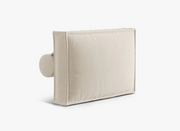 Cuscino Nuria con rullo 60x40x26 cm velluto beige
