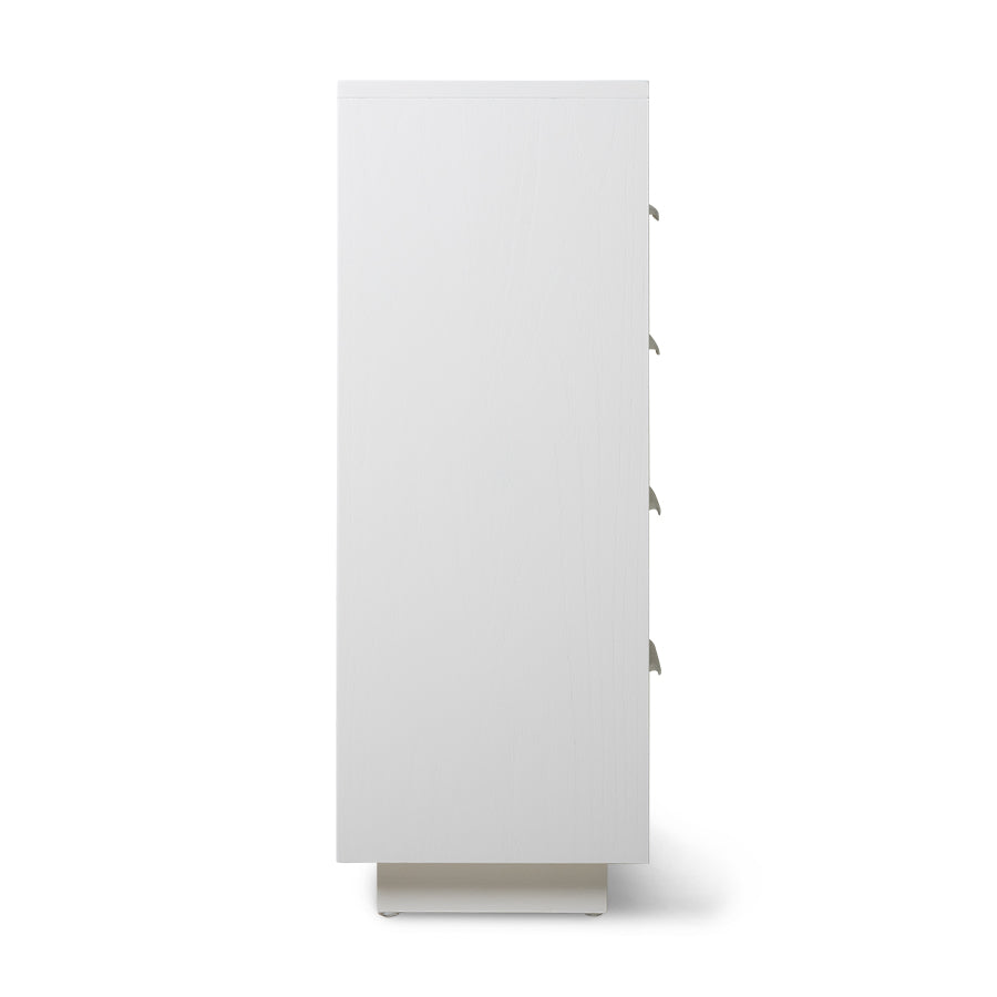 Cassettiera, bianco guscio d'uovo