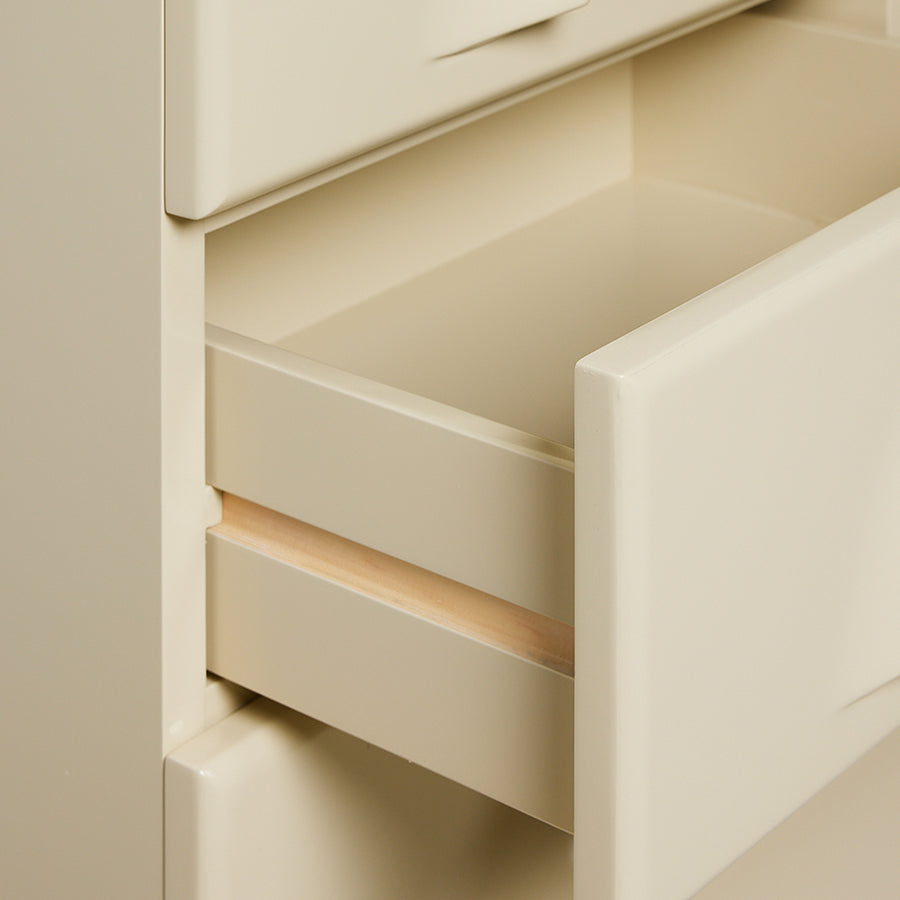 Cassettiera con 8 cassetti, crema