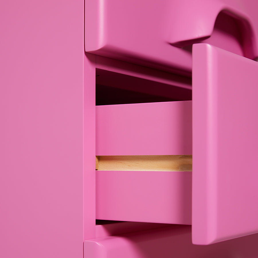 Cassettiera con 8 cassetti, rosa urbano