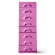 Cassettiera con 8 cassetti, rosa urbano