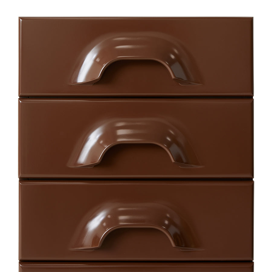 Cassettiera con 6 cassetti, cioccolato