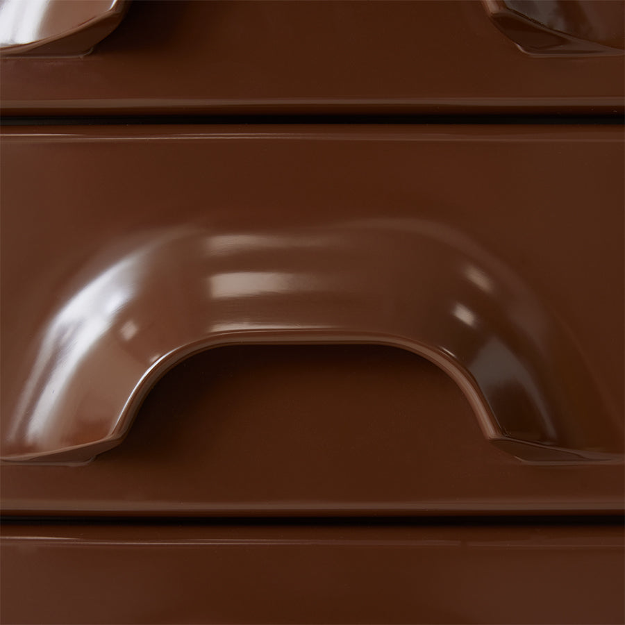 Cassettiera con 6 cassetti, cioccolato