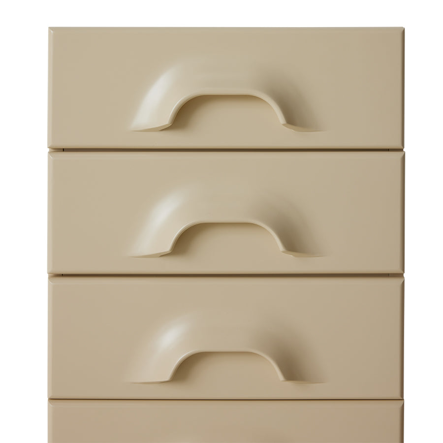 Cassettiera con 6 cassetti, crema