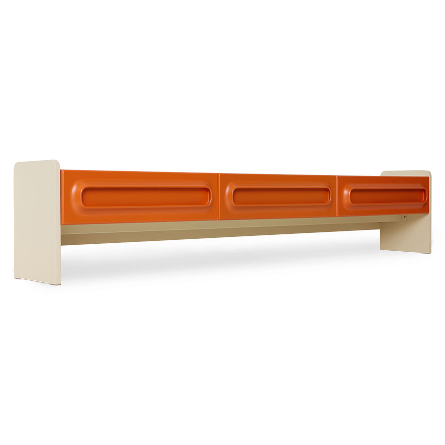 Credenza Space, arancione/crema