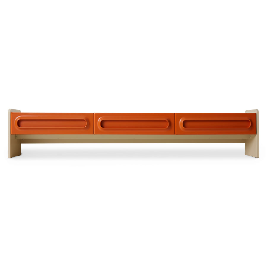 Credenza Space, arancione/crema