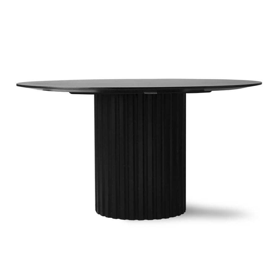 Tavolo da pranzo Pillar rotondo nero