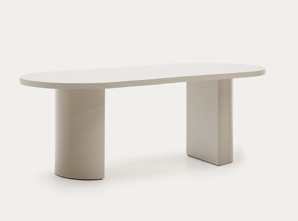 Tavolo Nealy MDF laccato con finitura écru 240 x 100 cm