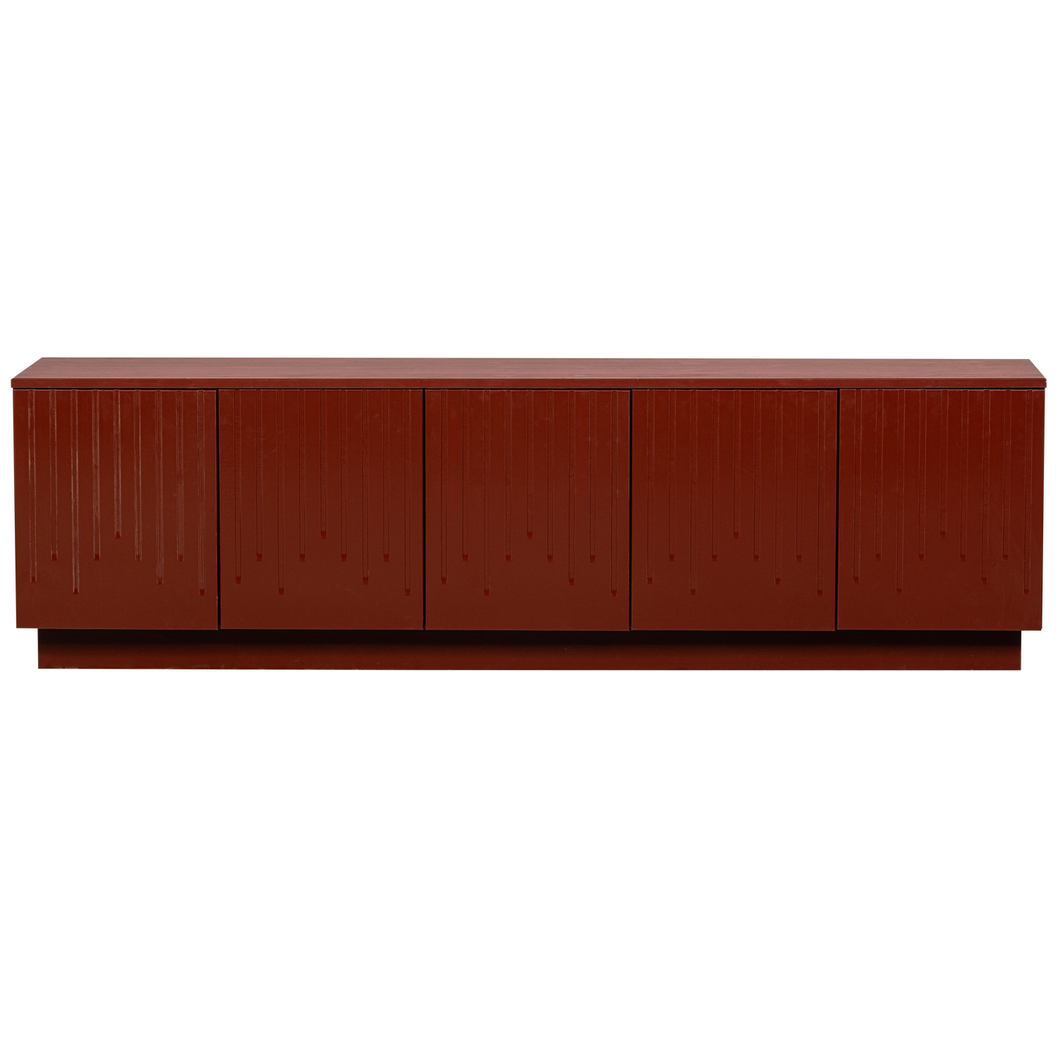 Porta tv matita pino merlot lucido