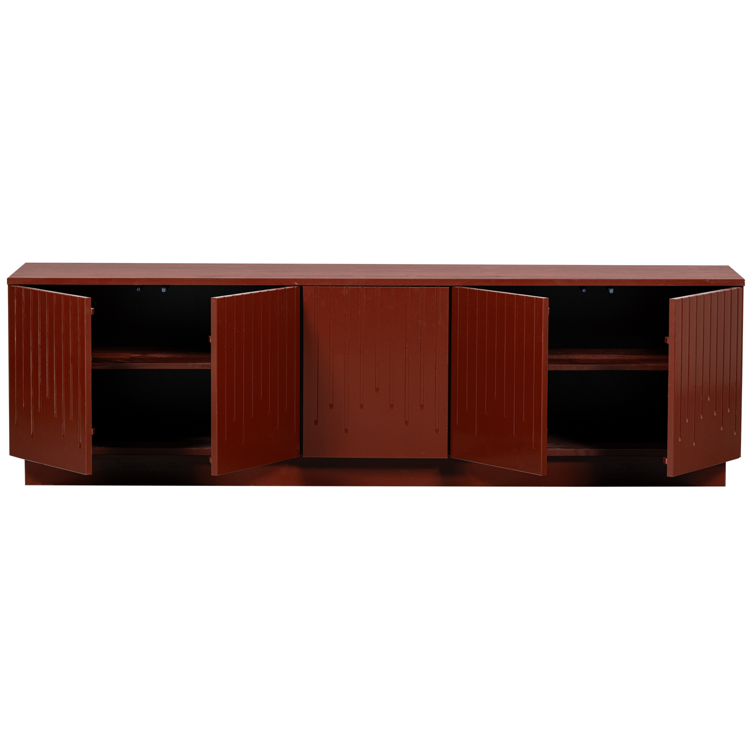 Porta tv matita pino merlot lucido