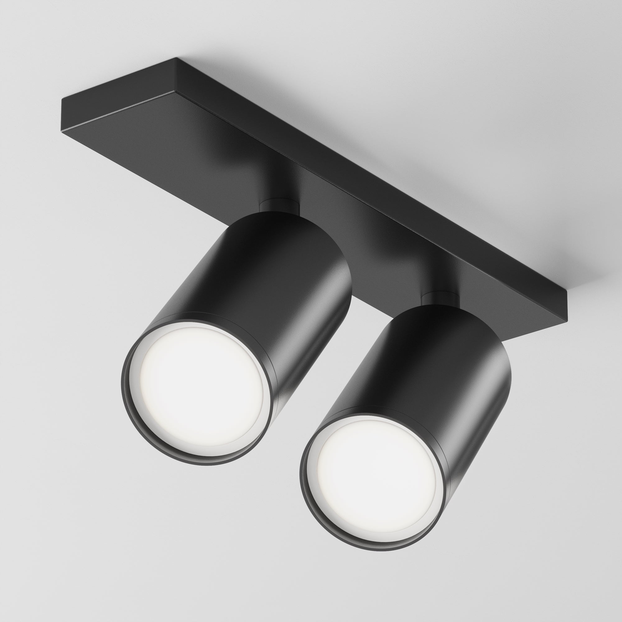 Lampada da soffitto FOCUS S GU10 2x10W - Maytoni - Nero - C051CL-U-2B