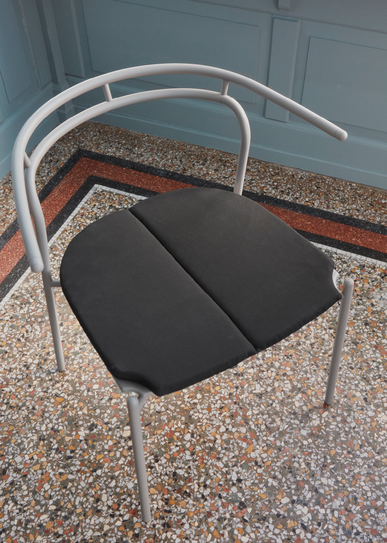 Cuscino NOVO - sedia da pranzo - Nero - AYTM - L49xP48.5xA1.7 CM