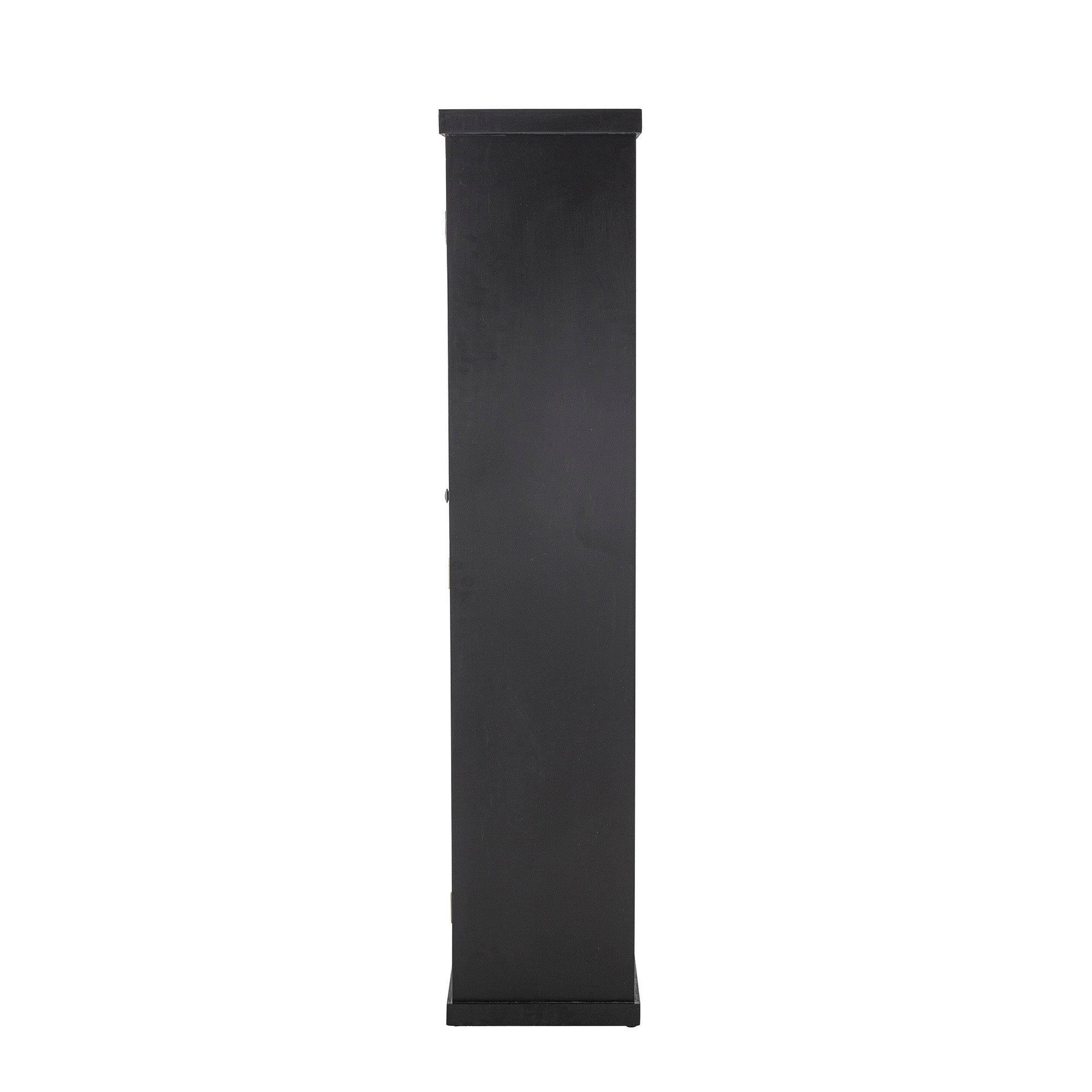 Armadio Emilio, Nero, Legno di Abete