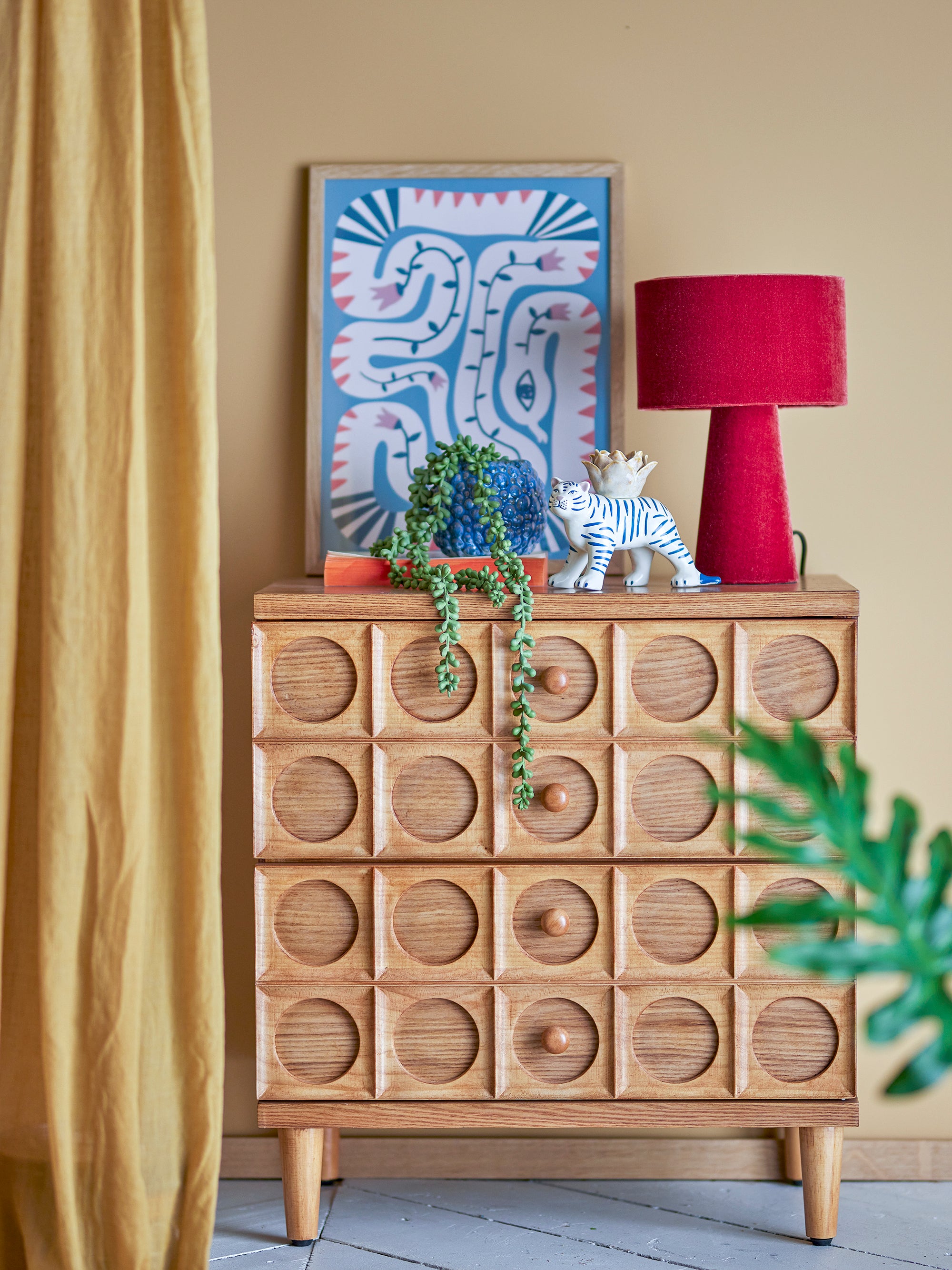 Cassettiera Vester, Marrone, MDF