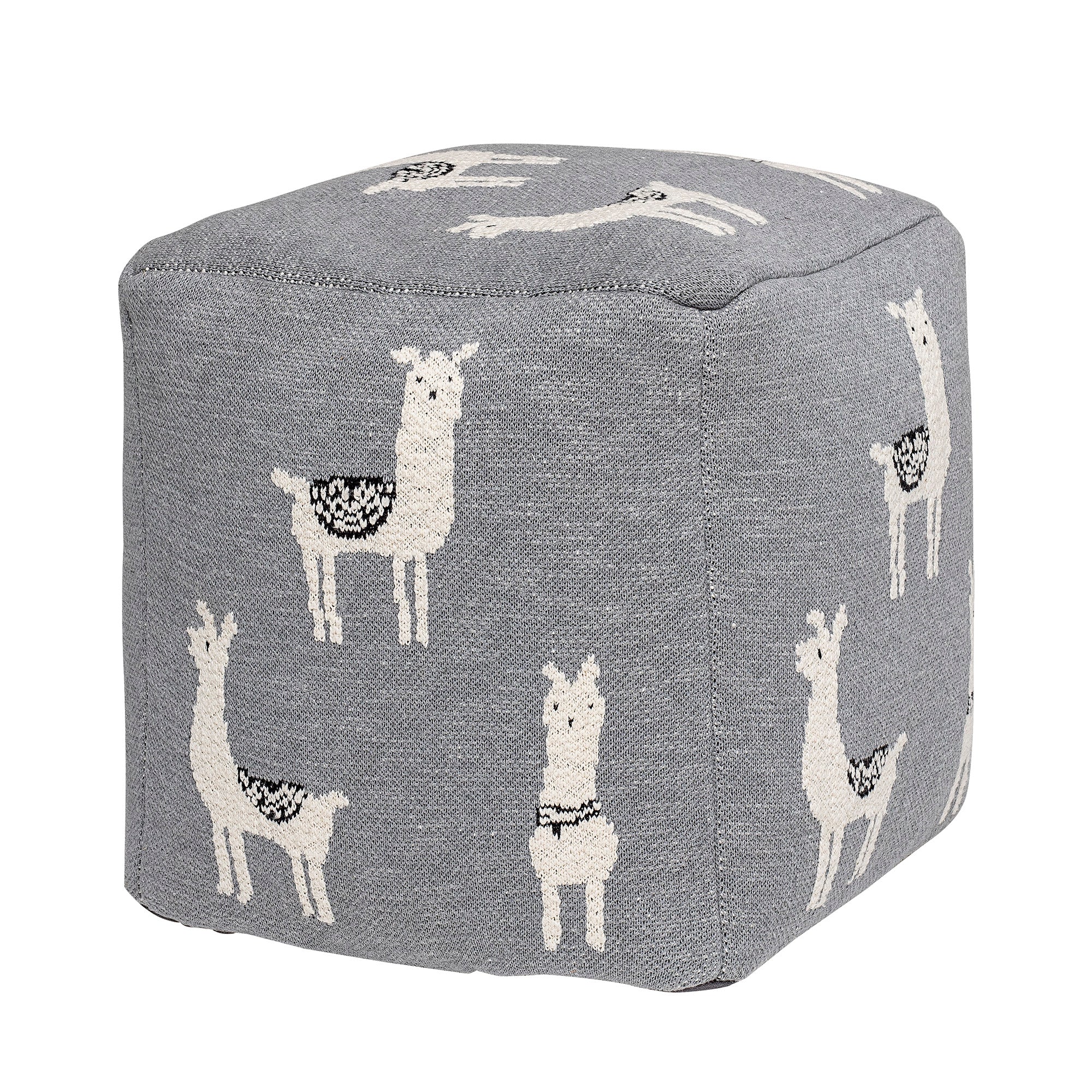 Pouf Lupa, Grigio, Cotone