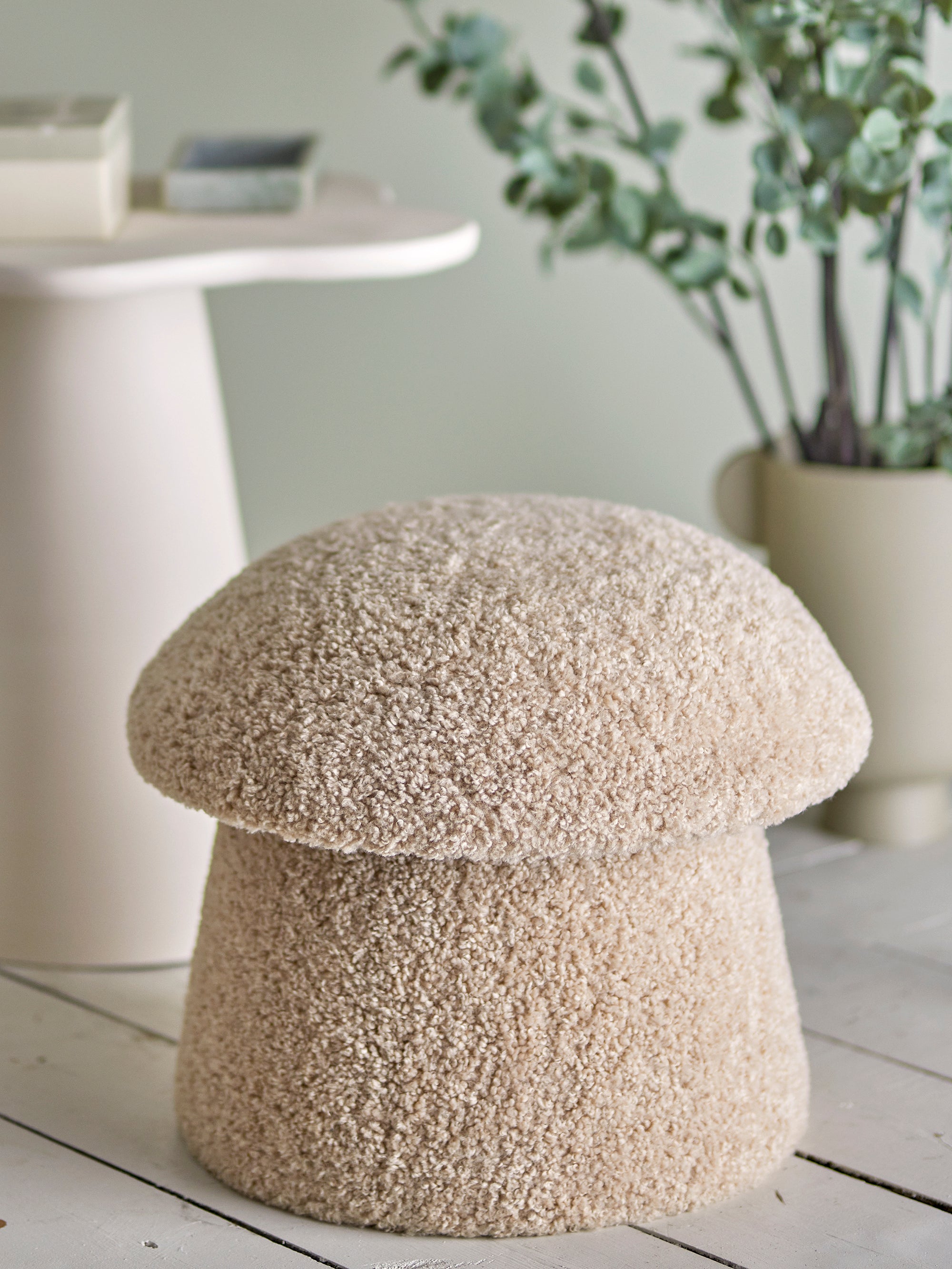Pouf Bocca, Naturale, Poliestere