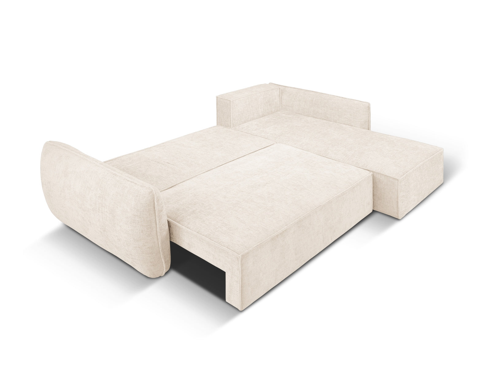 Divano angolare con funzione letto e box, "Kaelle", 4 posti, 252x165x87