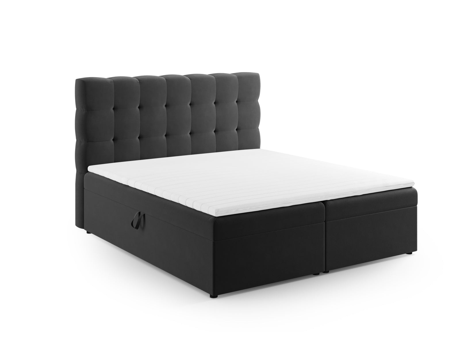Letto: testiera + molle/materasso + coprimaterasso, "Mamaia", 210x160x125