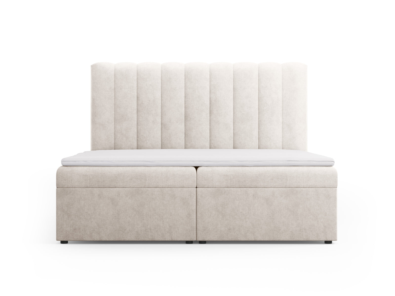 Letto: testiera + molle/materasso + coprimaterasso, "Kelp", 210x180x125