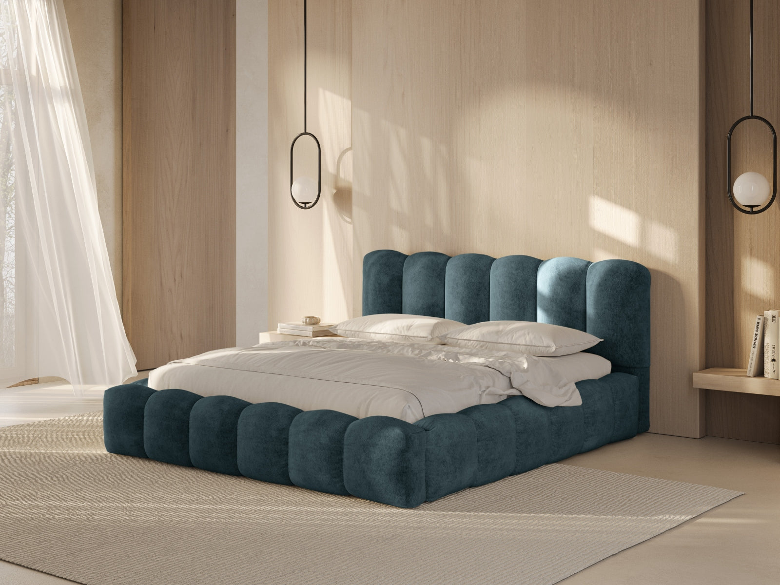 Letto contenitore, "Lupine", 226x186x95