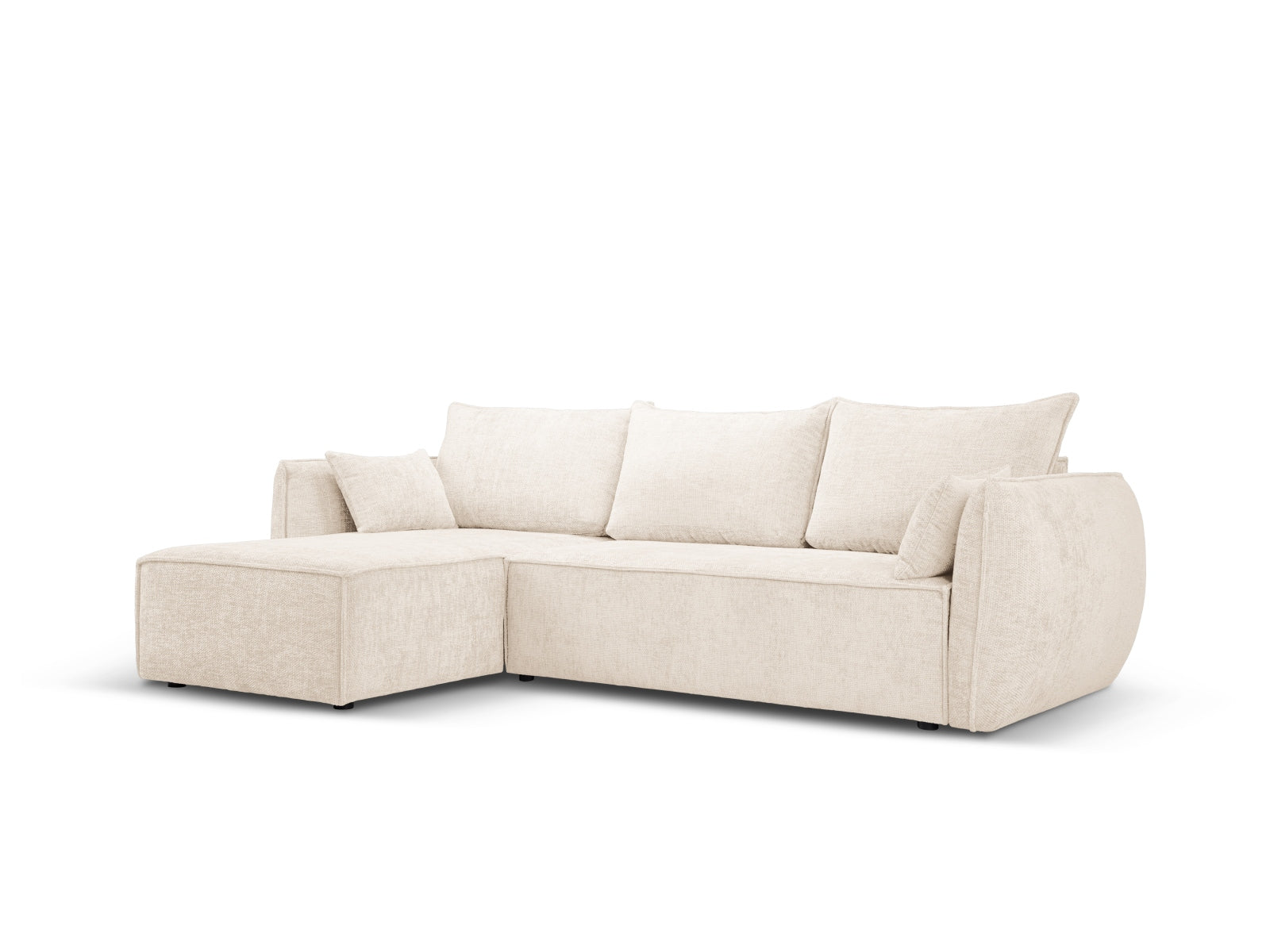 Divano angolare con funzione letto e box, "Kaelle", 4 posti, 252x165x87