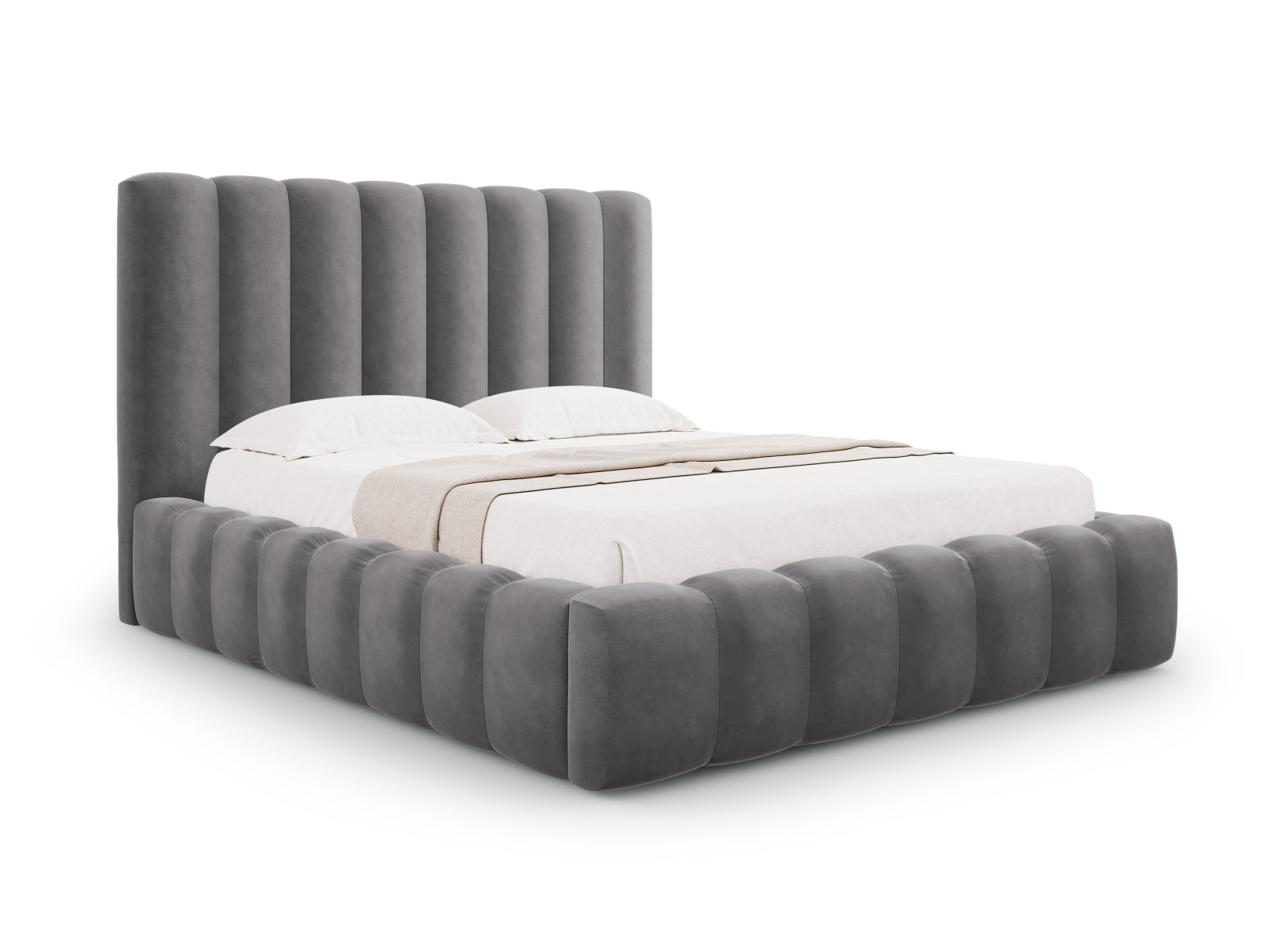 Letto contenitore con testiera, "Kelp", 230x185x125