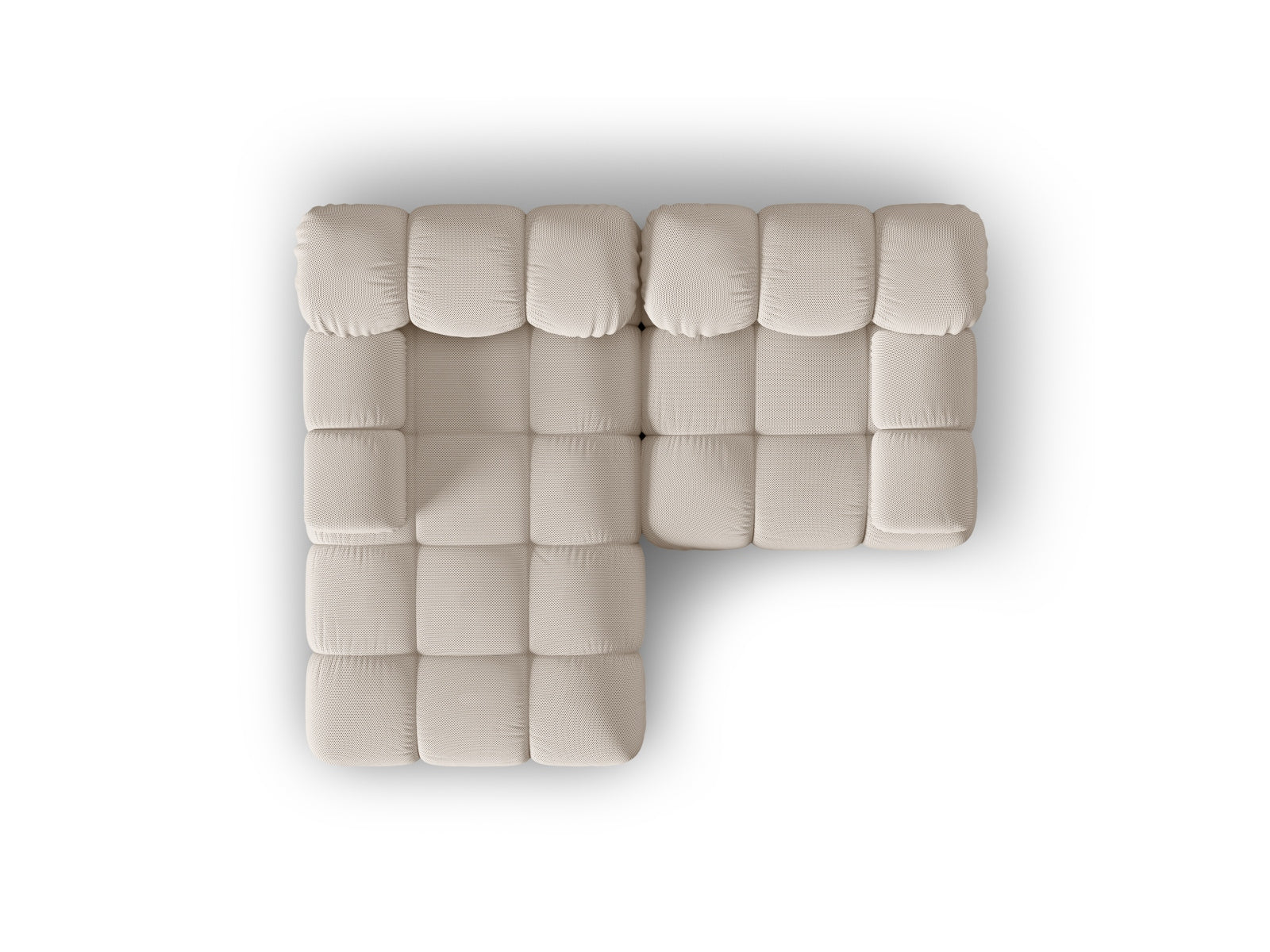 Divano angolare componibile con chaise longue , "Bellis", 3 posti, 188x155x70