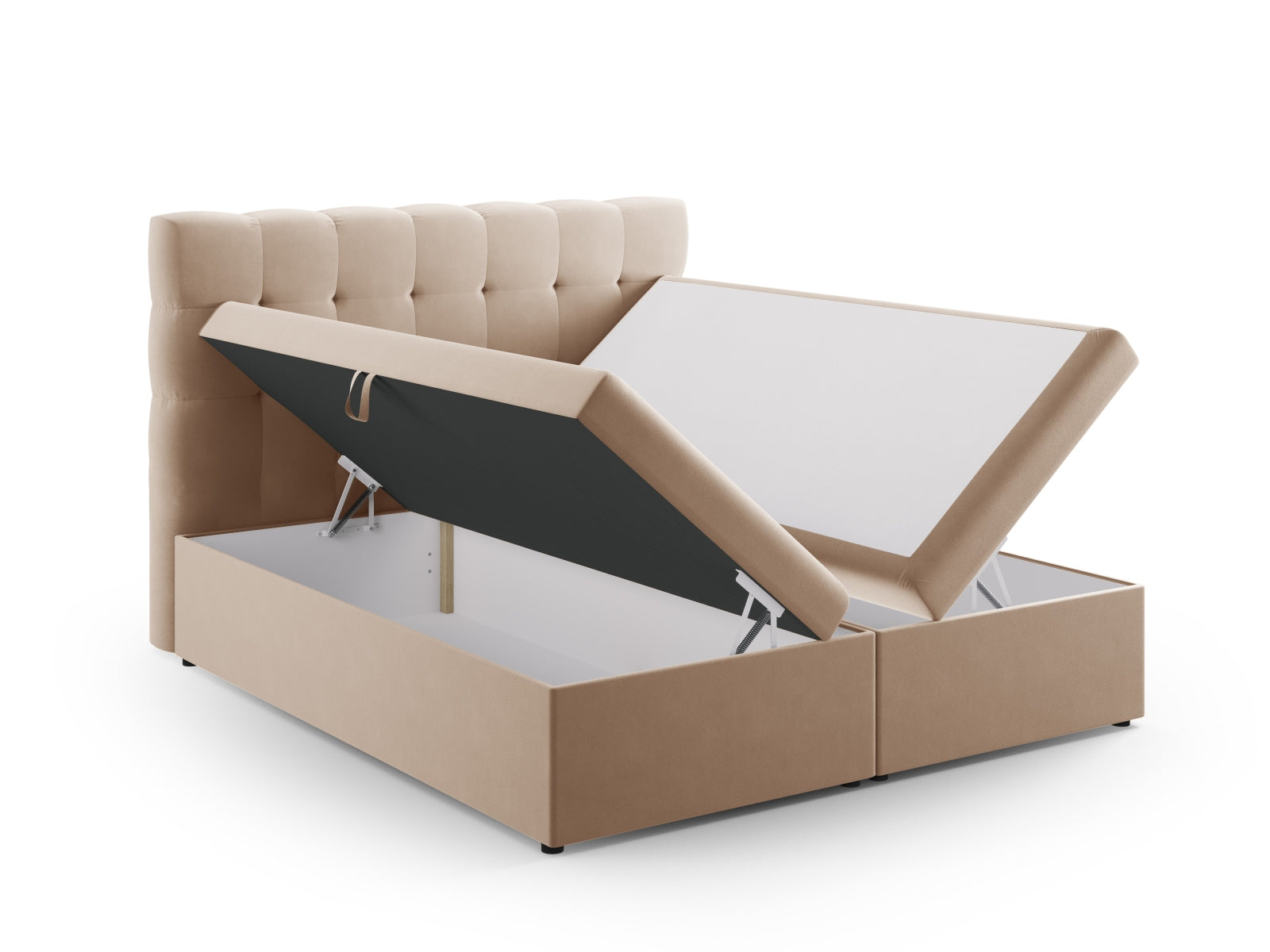 Letto: testiera + molle/materasso + coprimaterasso, "Mamaia", 210x160x125
