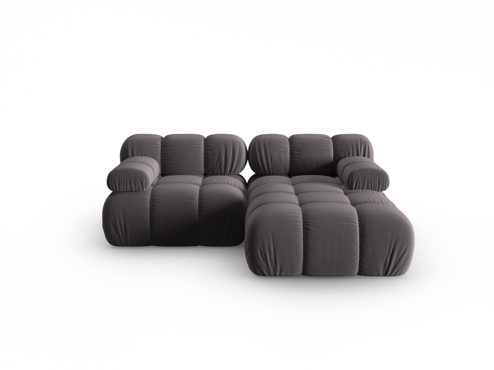 Divano angolare componibile con chaise longue , "Bellis", 3 posti, 188x155x70