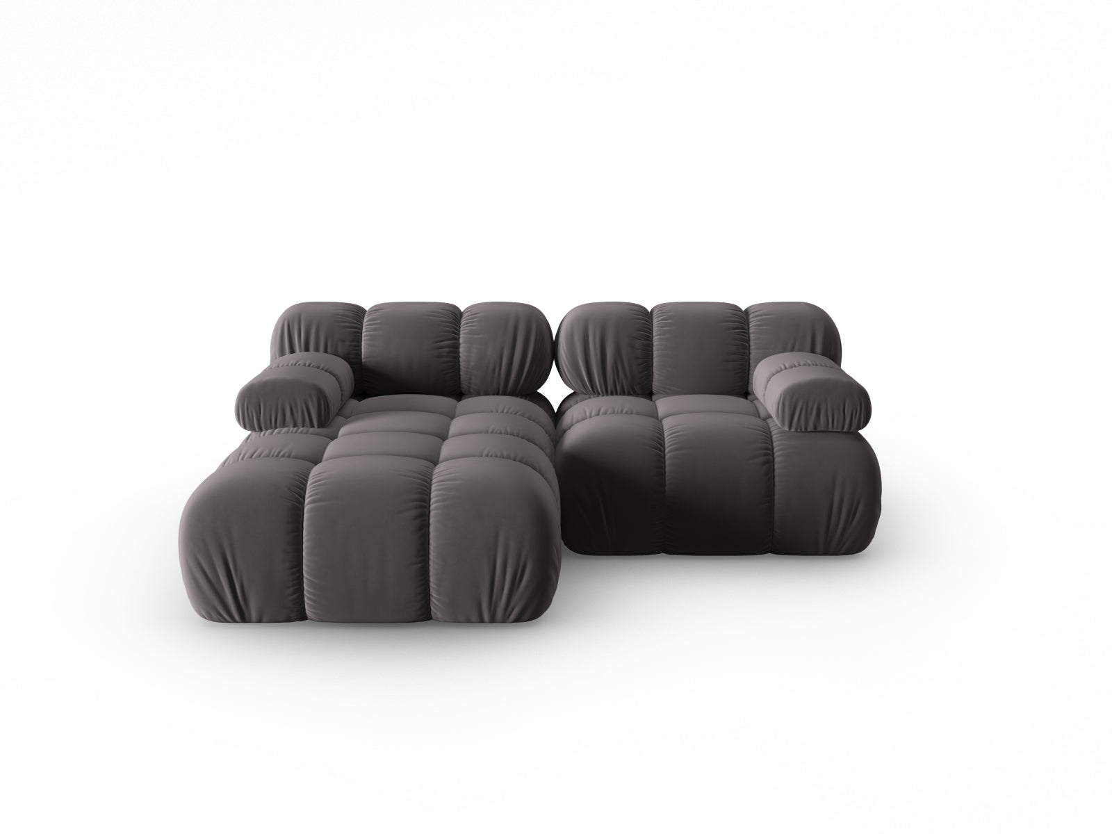 Divano angolare componibile con chaise longue , "Bellis", 3 posti, 188x155x70