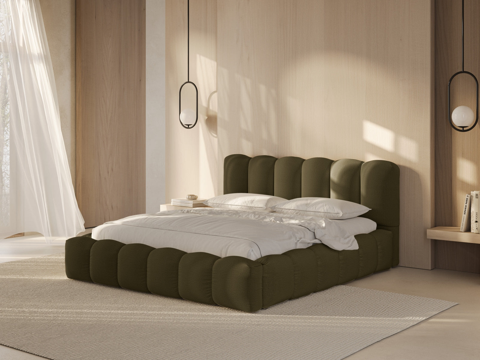Letto contenitore, "Lupine", 226x186x95