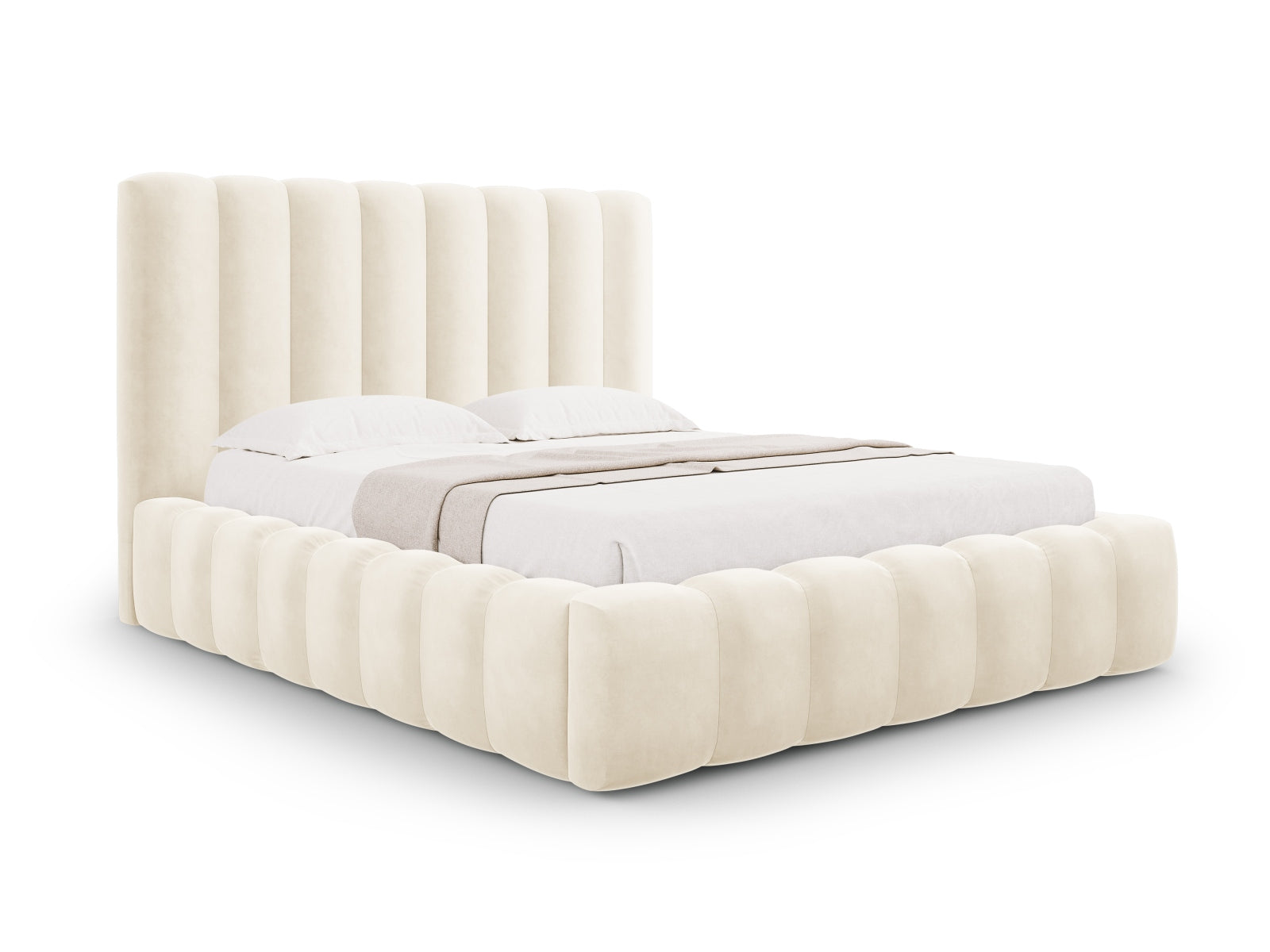 Letto contenitore con testiera, "Kelp", 230x205x125