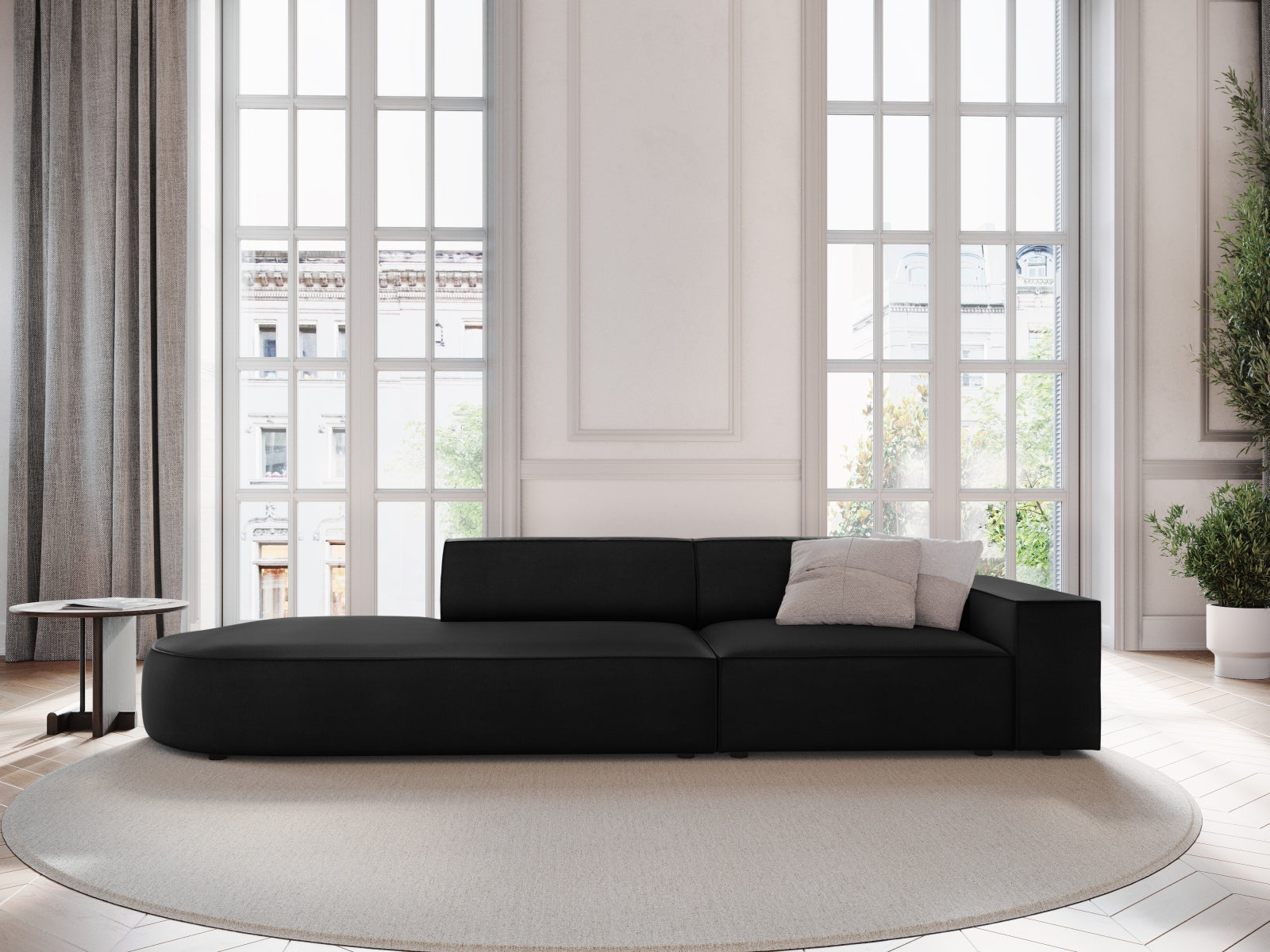 Divano, "Jodie", 3 Posti, 262x102x70, arrotondato