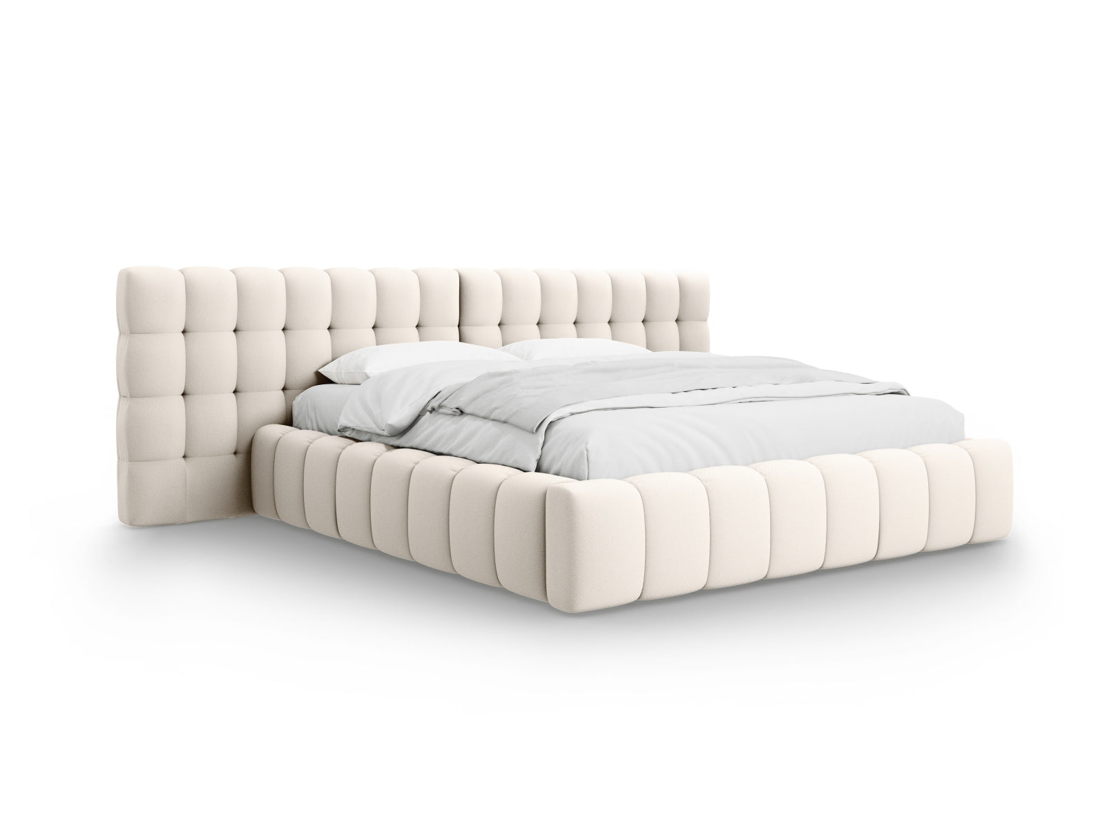 Letto contenitore con testiera doppia, "Mamaia", 230x350x100