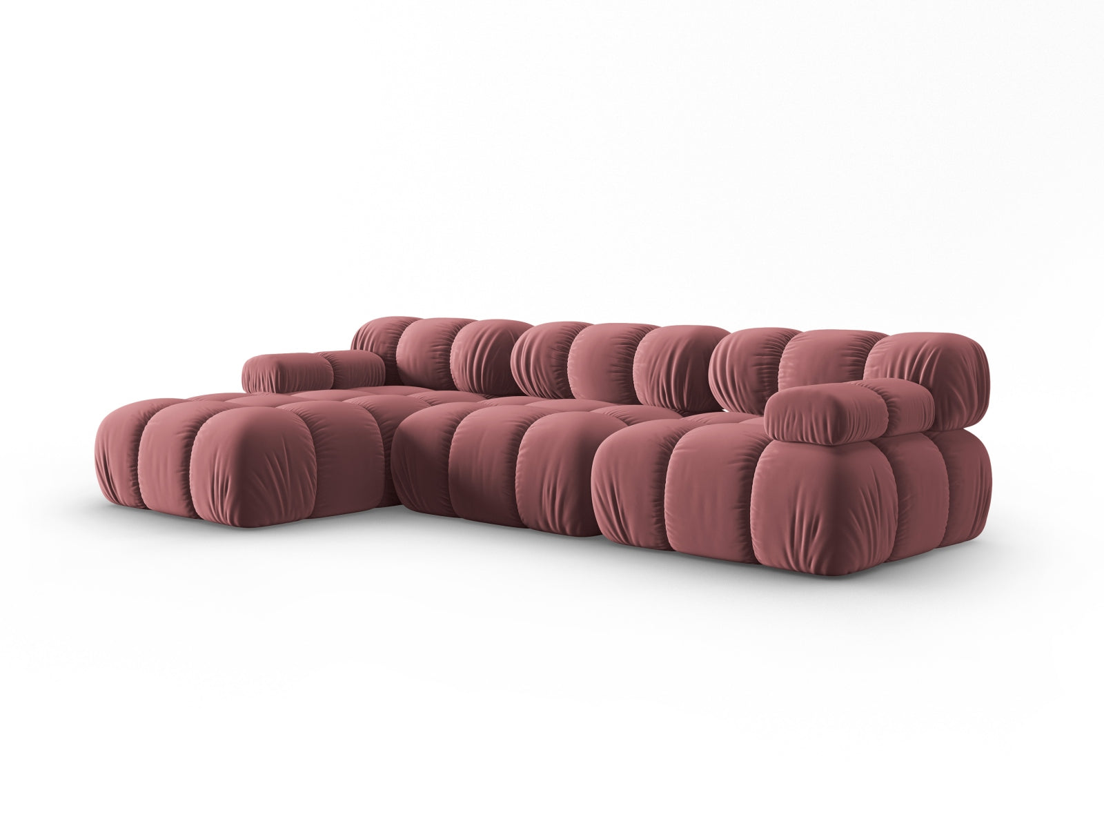 Divano angolare con chaise longue, "Bellis", 4 posti, 282x155x70