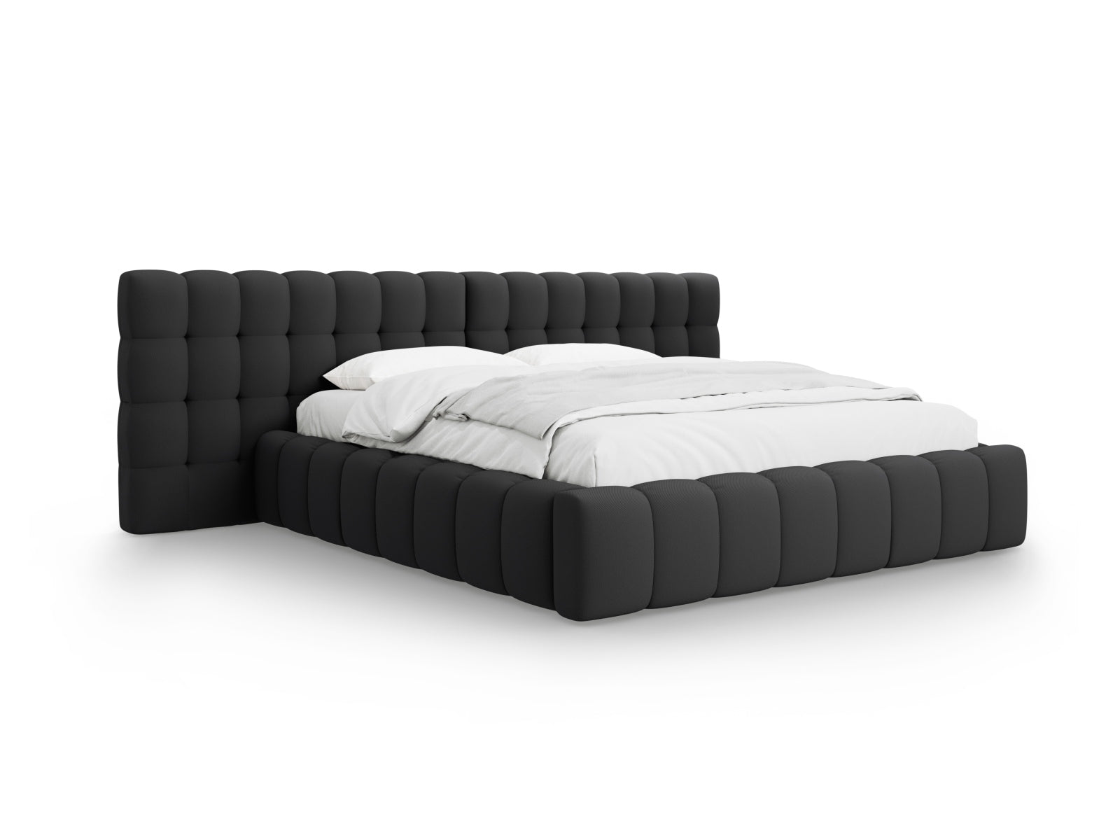 Letto contenitore con testiera doppia, "Mamaia", 230x300x100