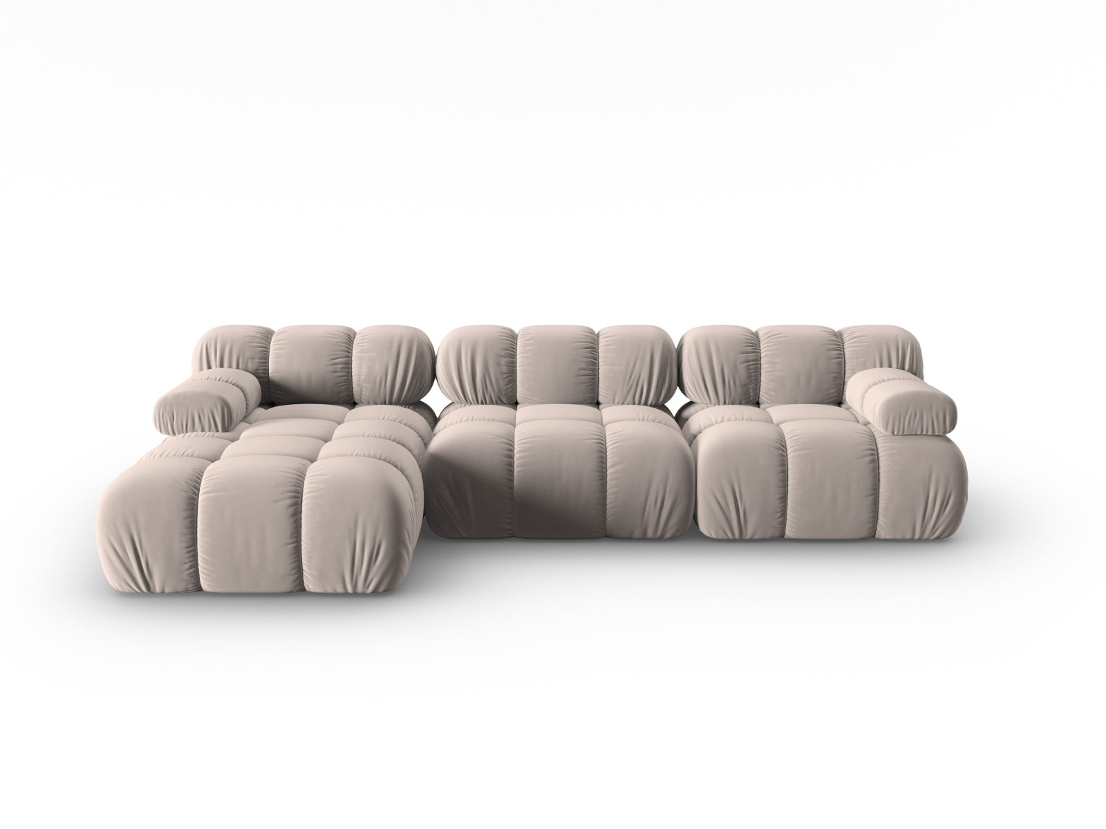 Divano angolare con chaise longue, "Bellis", 4 posti, 282x155x70