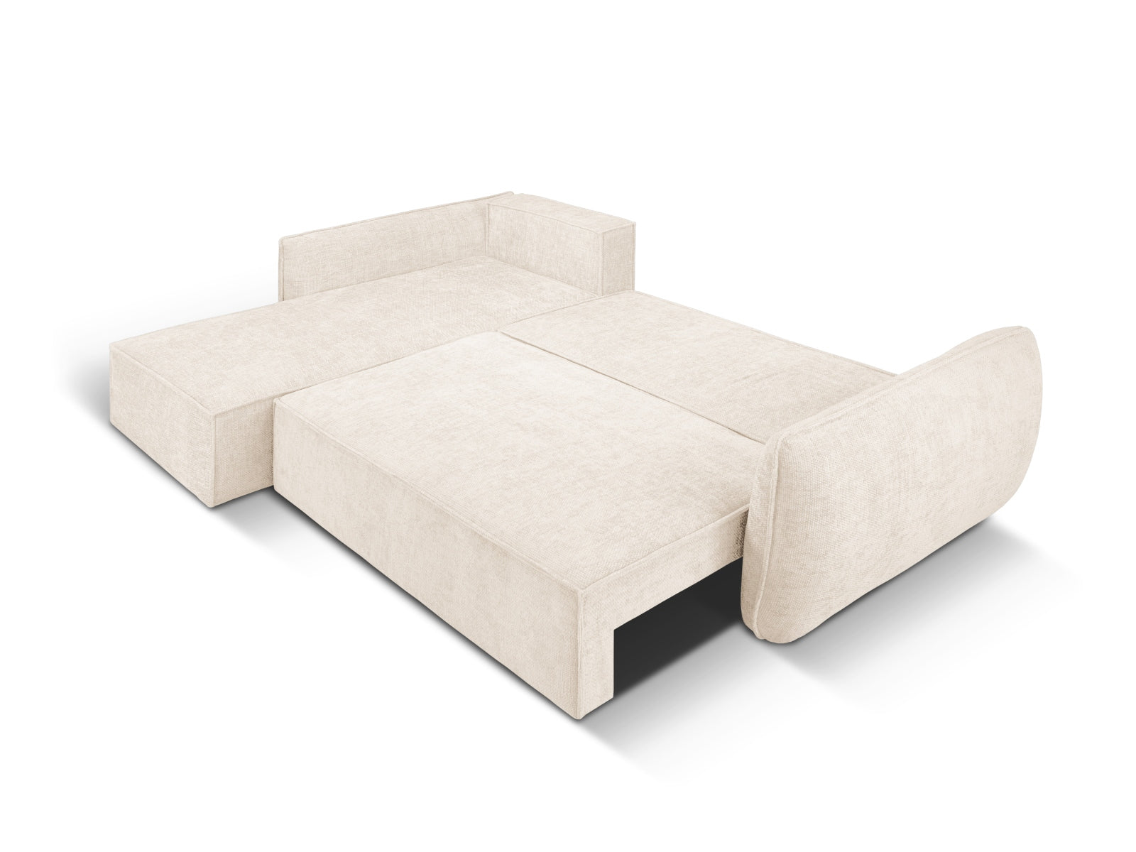 Divano angolare con funzione letto e box, "Kaelle", 4 posti, 252x165x87