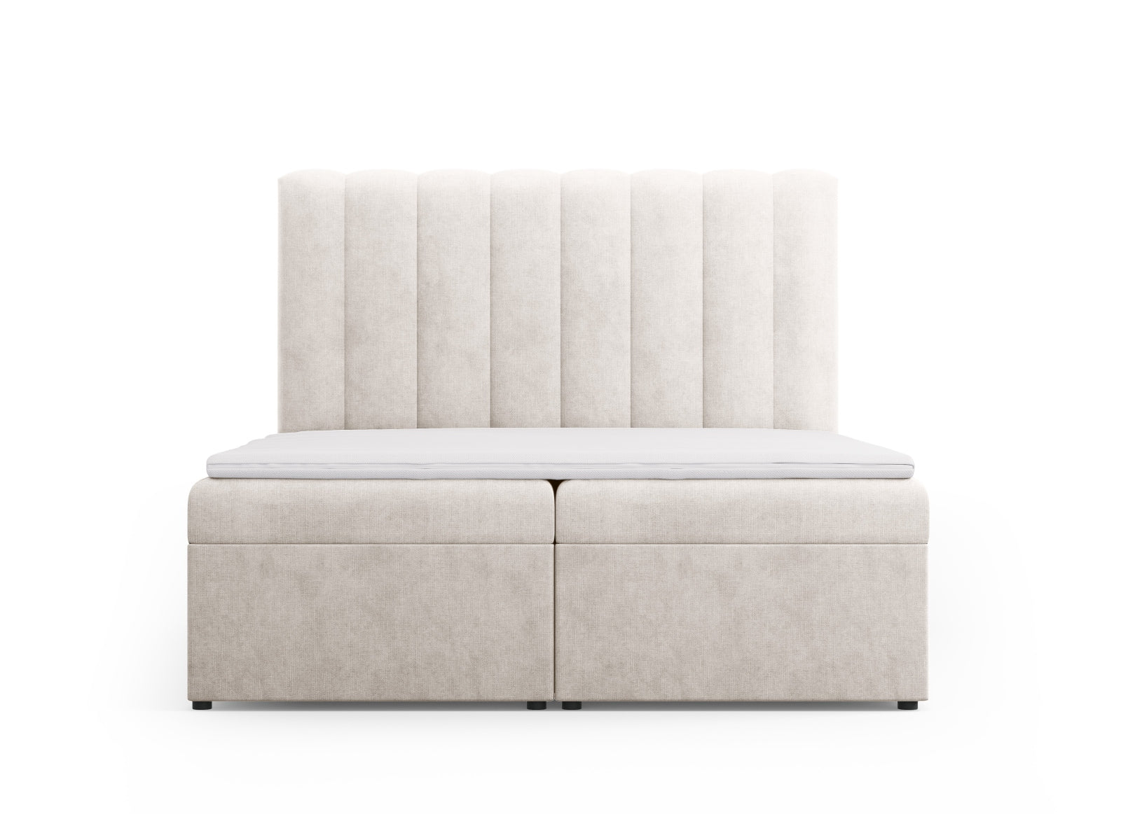 Letto: testiera + molle/materasso + coprimaterasso, "Kelp", 210x160x125